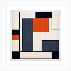 Mid Century Geometry Gala Art Print