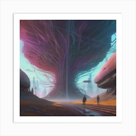 Sci-Fi Tree Art Print