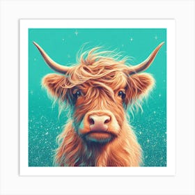 Highland Cow Art Print