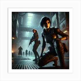 Shadows Of Betrayal Episode2 Zoya And Maya 1024x1024 Art Print