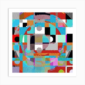 Geometric Etchings - #4 Art Print