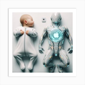 Robot Baby 5 Art Print