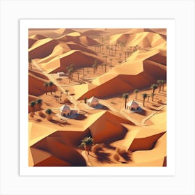Sahara Desert Landscape 4 Art Print