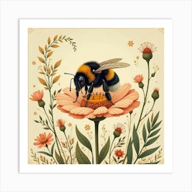 William Morris Bee Vintage Art Print (7) Art Print