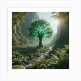 Tree In The Forest Art Print