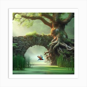 Fairytale Bridge Art Print