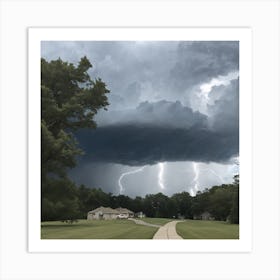 Lightning Storm Art Print