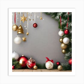 Christmas Background 30 Art Print