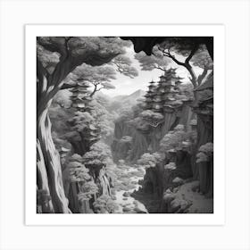 Japanese Forest Art Print