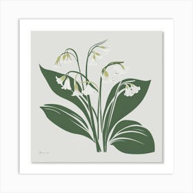 Elegant Simplicity Lily Of The Valley In Matisse Style 4 Art Print