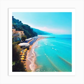 Beach In Italy Art Print