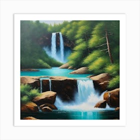 Waterfall 16 Art Print