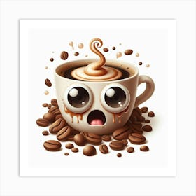 A cup of coffee Art Print