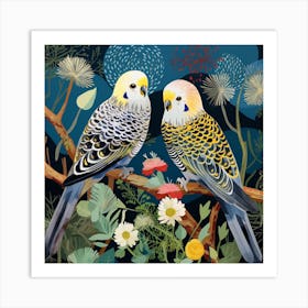 Bird In Nature Budgerigar 3 Art Print