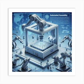 Robots In A Factory 7 Art Print