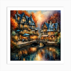 Paris At Dusk Art Print