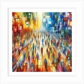 Colorful City Art Print