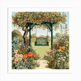 Garden Swing Art Print