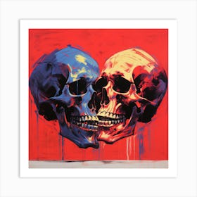 Two Skulls Art Print