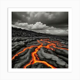 Lava Flow Art Print