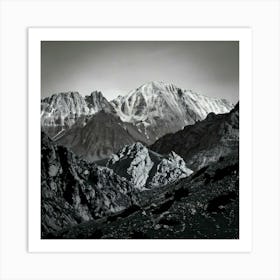 Firefly Monochrome Mountain Majesty Timeless Black And White Images Of Mountain Landscapes Art Print