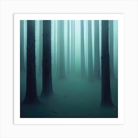 Foggy Forest 3 Art Print