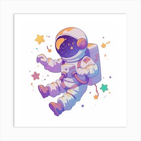 Astronaut In Space 14 Art Print