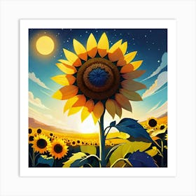 Sunflower 45 Art Print