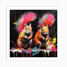 Two Squirrels 2 Art Print