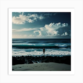 Default Into The Ocean Blue Art Print 1 Art Print