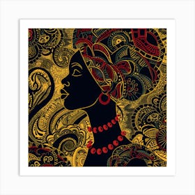 African American Queen Art Print