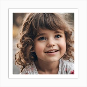 Portrait Of A Little Girl 1 Art Print