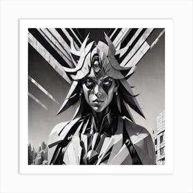 Futuristic Woman Art Print