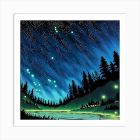 Celestial Lights Art Print