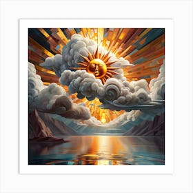 Golden Sun 20 Art Print