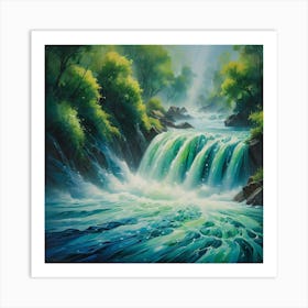 Waterfall 23 Art Print