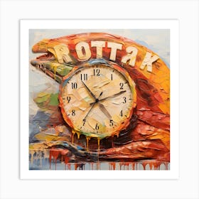 Rotatak Clock Art Print