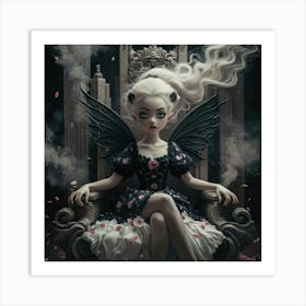 Fairy In The Throne 1 Art Print