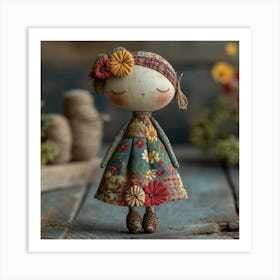 Shabby Doll Art Print