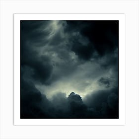 Dark Stormy Sky 1 Art Print