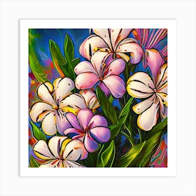 Alstroemeria Flowers 2 Art Print