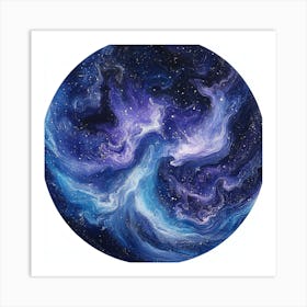 Galaxy Painting Art Print