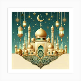 Ramadan Greeting Card 13 Art Print