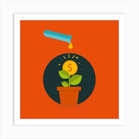 Money Plant Art Print