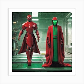 Two Robots 1 Art Print