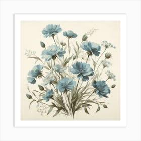 Blue Cosmos Art Print