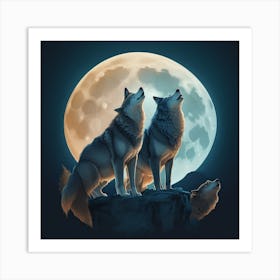 Howling Wolf Art Print