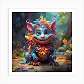 Colorful Troll 8 Art Print