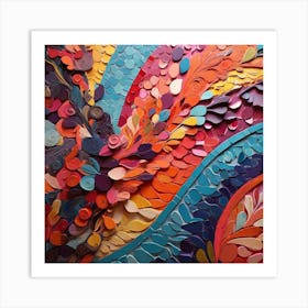 Abstract Paper Art Art Print