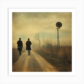 Walking Home In Twilights Art Print